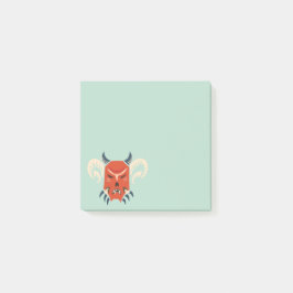 Bloco De Notas Máscara Horned má do demónio