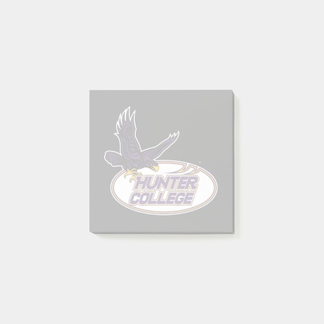 Bloco De Notas Mascote do Hunter College Hawks (Frente)
