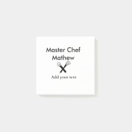 Bloco De Notas Master chef cozinha padaria cozinheira adiciona te