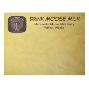 Bloco De Notas Matanuska Moose Milk