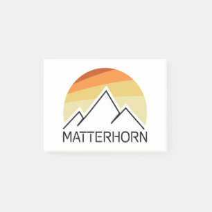 Bloco De Notas Matterhorn Suiça Itália Retro