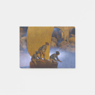 Bloco De Notas Maxfield Parrish Wynken Blynken e Nod