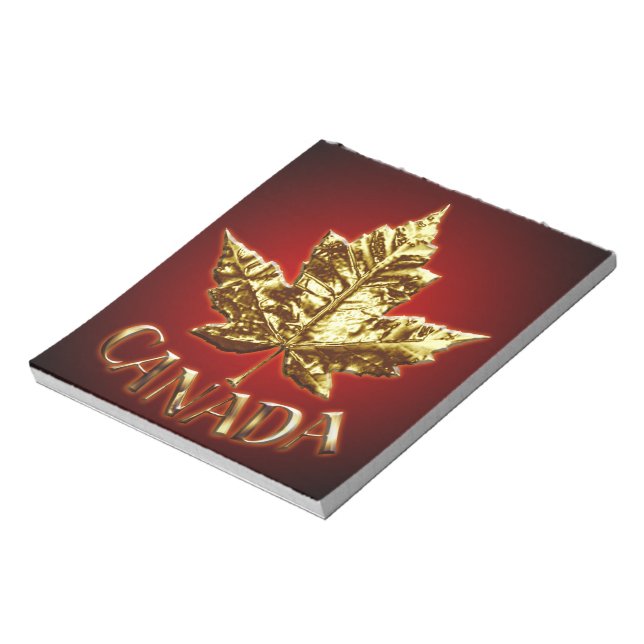 Bloco De Notas Medalha Dourada do Notepad Canadá Souvenir Notepad (Invertido)