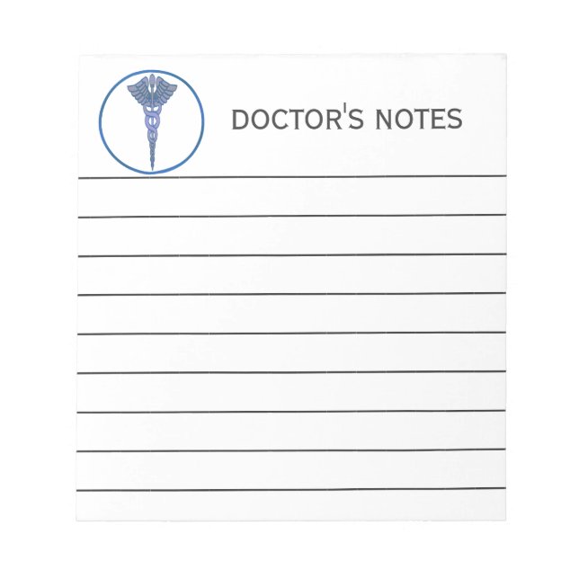 Bloco De Notas Médico de Cuidados de Saúde (Frente)
