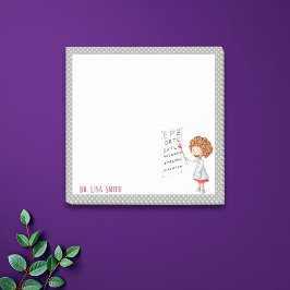 Bloco De Notas Médico, enfermeira posta personalizada que anota