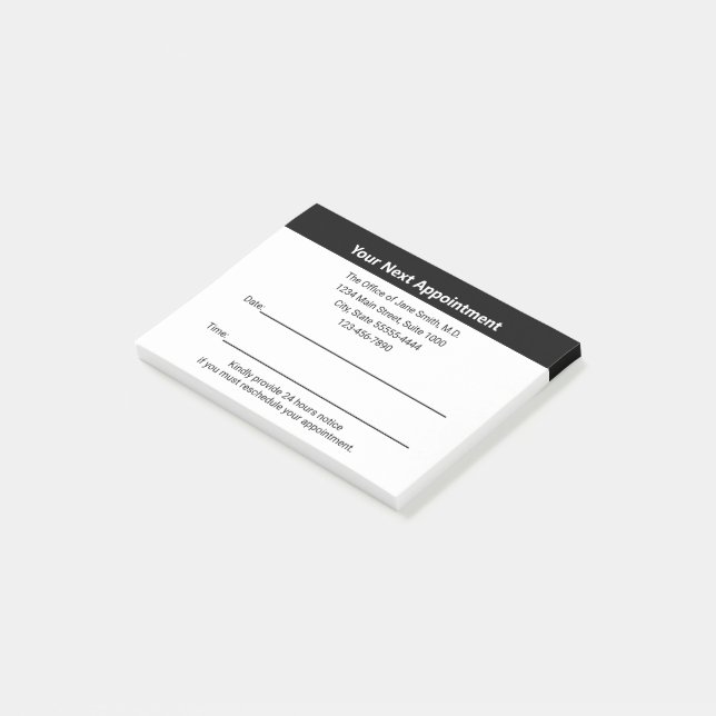 Bloco De Notas Médico Médico é o seu próximo lembrete de compromi (Inclinado)