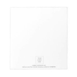 Bloco De Notas Médico Simples e Moderno Logotipo Minimalista