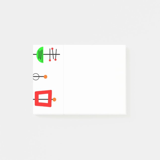 Bloco De Notas Meio século moderno móvel (Frente)