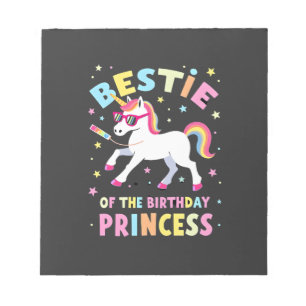Bloco De Notas Melhor Amiga da Princesa de Aniversário Menina Dab