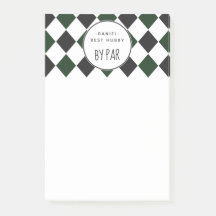 Melhor Hubby por Xadrez Verde Par com Nome