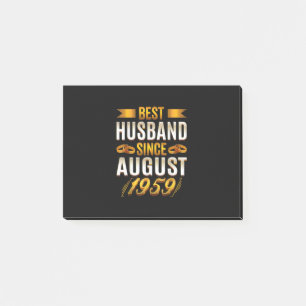 Bloco De Notas Melhor Marido Desde Agosto De 1959 - Engraçado 61r