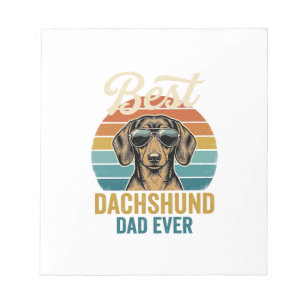 Bloco De Notas Melhor Pai Dachshund de Todos os Tempos Camisa de