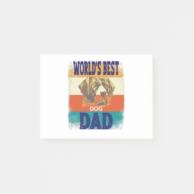 Bloco De Notas melhor pai de cão do mundo (Frente)
