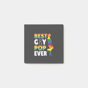 Bloco De Notas Melhor Pai de Pop do Mês do Orgulho LGBT do Gay