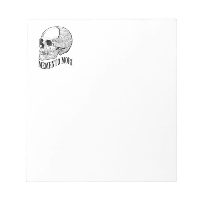 Bloco De Notas Memento mori (Frente)