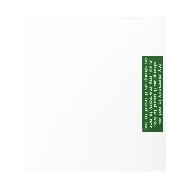 Bloco De Notas Memória Não Partilhada (Frente)