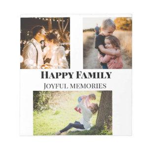 Bloco De Notas memórias de fotos de família adicionar nome da fam