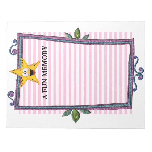 Bloco De Notas Memórias divertidas - Folha de Notas (Frente)