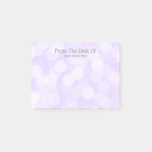 Bloco De Notas Meninas pastel lunáticas das bolinhas do bokeh (Frente)