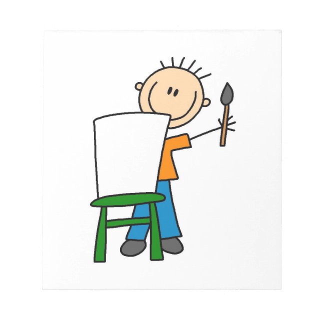 Bloco De Notas Menino Pintando (Frente)