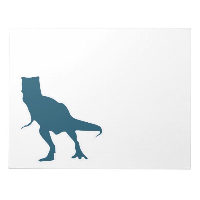 Bloco De Notas Meninos de desenho animado de dinossauros T-rex (Frente)