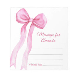 Bloco De Notas Mensagem da cápsula de aniversário de Arco rosa