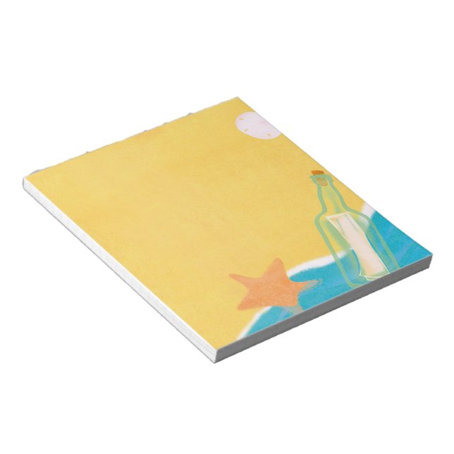 Bloco De Notas Mensagem num frasco 1 (Inclinado)