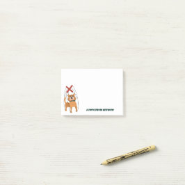 Bloco De Notas Mensagem Personalizada Marionette Puppet Cachorro 