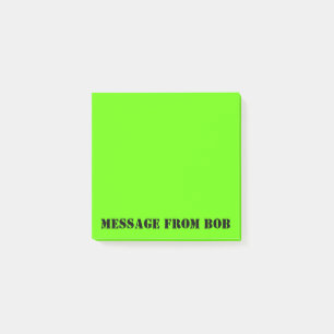 Bloco De Notas Mensagem verde 3 x 3 de Dayglow