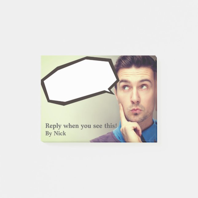 Bloco De Notas Mensagens engraçadas do chefe. Notas de posto (Frente)