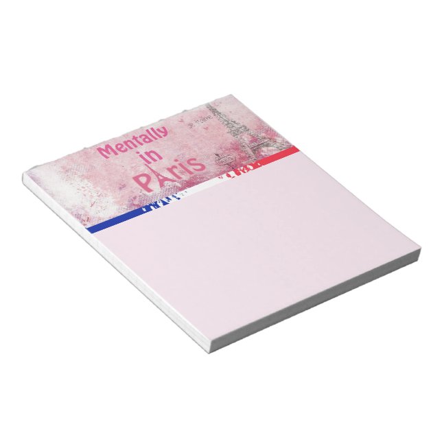 Bloco De Notas Mentally In Paris Notepad (Inclinado)