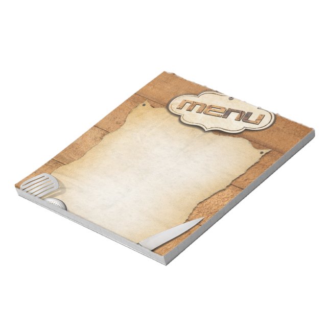 Bloco De Notas Menù (Invertido)