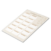 Menu Busy Jewish Mães Shabbos Planner 2024