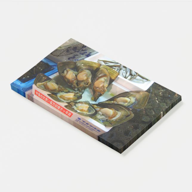 Bloco De Notas Mercado de Peixes de Tsukiji, Giant Muselles, Tóqu (Inclinado)