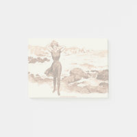Mermaid Beach Gibson Girl Victorian Antiguidade
