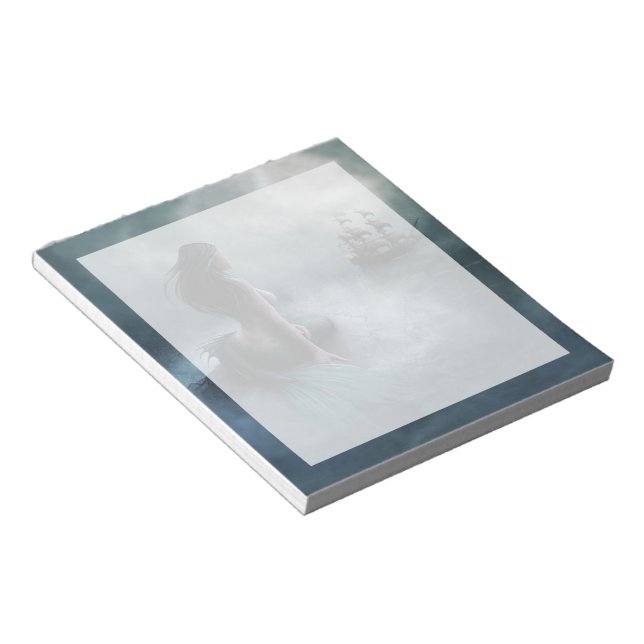 Bloco De Notas Mermaid e navio pirata (Inclinado)