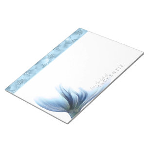 Bloco De Notas Mermaid Glam Tail Dusty Ice Blue Luster Personal