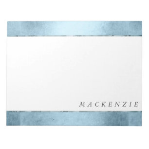 Bloco De Notas Mermaid Glitz Desk Princesa Blue Luster e Nome