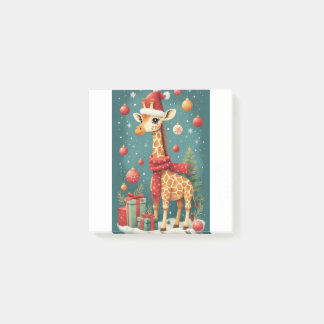 Bloco De Notas Merry Christmas Giraffe