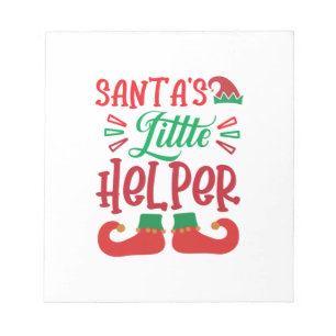 Bloco De Notas Merry Xmas Papais noeis Pequeno Auxiliar