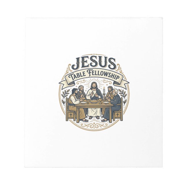 Bloco De Notas Mesa de Comunhão de Jesus Mesa de Comunhão de Jesu (Frente)