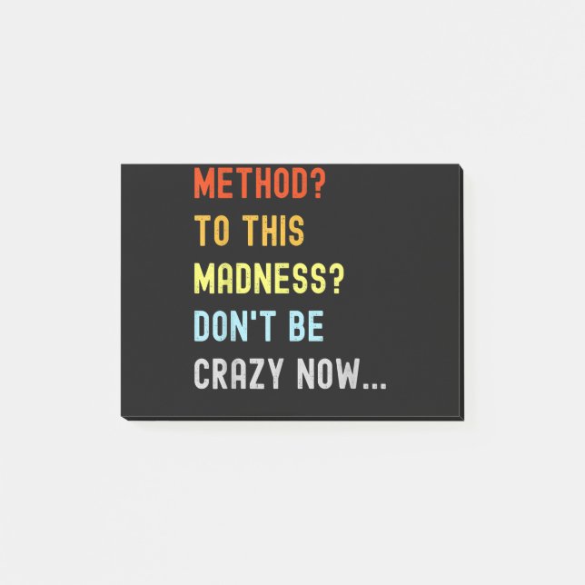 Bloco De Notas Método para Madness Engenheiro Mechanical Coder (Frente)