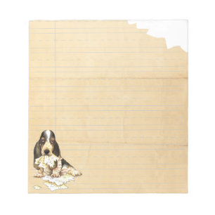 Bloco De Notas Meu Basset comeu meus trabalhos de casa