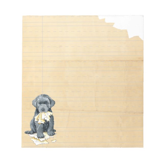 Bloco De Notas Meu Bouvier des Flandres Comeu O Notepad Da Minha  (Frente)