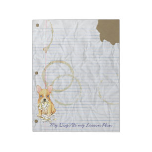 Bloco De Notas Meu Bulldog Francês Comeu Meu Plano De Lição