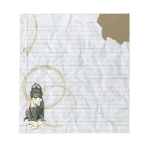 Bloco De Notas Meu Cão-De-Obra Belga Comeu Meu Plano De Lição
