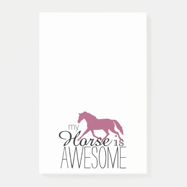 Bloco De Notas Meu Cavalo É Incrível Equestre (Frente)