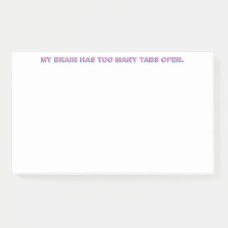 Bloco De Notas Meu Cérebro Tem Muitas Guias Abertas.