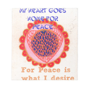 Bloco De Notas Meu coração vai para casa para a paz.png