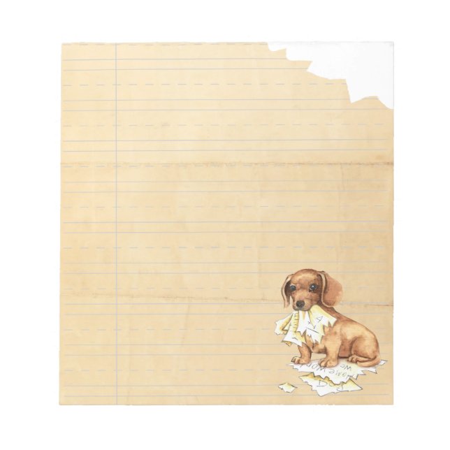 Bloco De Notas Meu Dachshund Comeu Minha Casa (Frente)